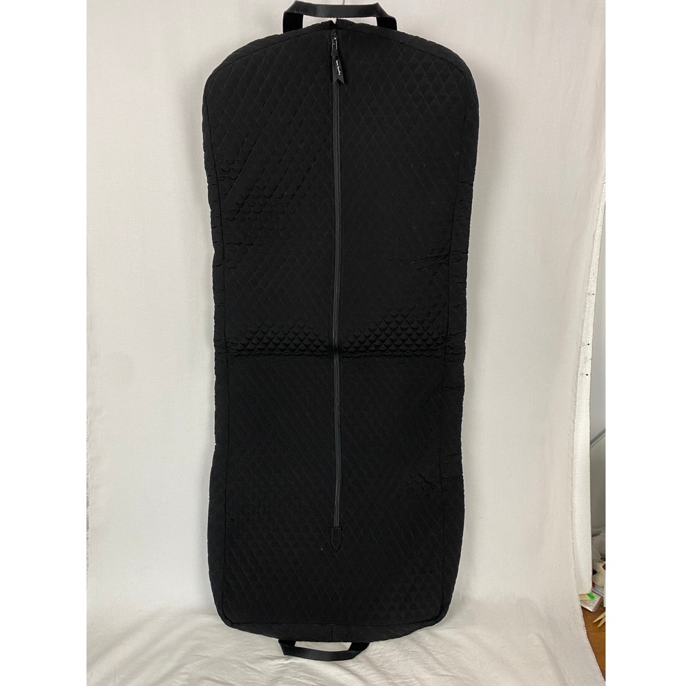Vera Bradley Garment Bag Unisex OS Black Quilted Travel Luggage Carry On